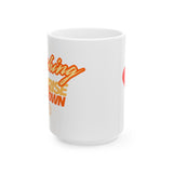 Fishing Sunrise to Sundown Ceramic Mug, (11oz, 15oz)